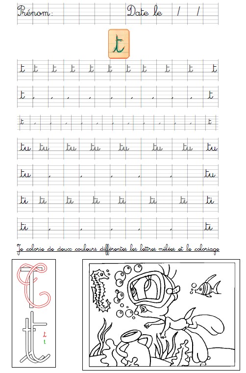 Outils pour l'apprentissage de l'écriture. Lettres, chiffres, jours, mois,  année - FichesPédagogiques.com