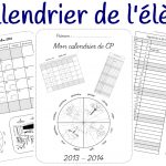 Calendrier pour l’élève