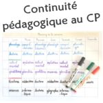 Continuité pédagogique au CP